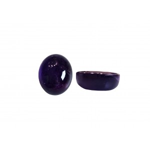 Amethyst Cabs, Oval - 10 x 12mm