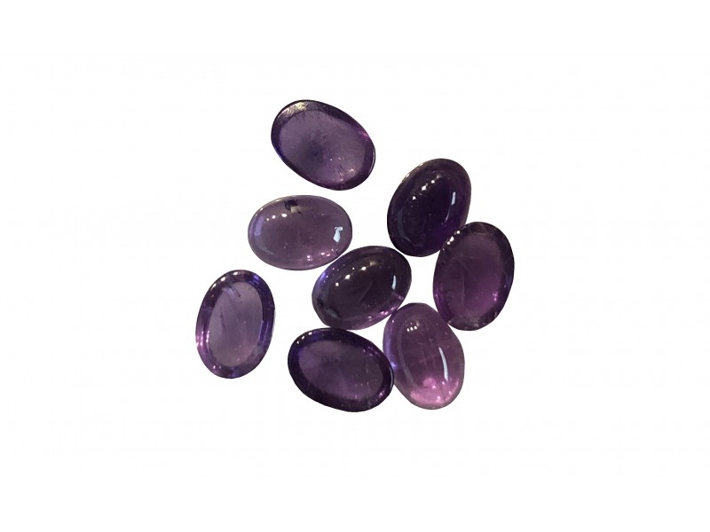 amethyst oval cabochons 5x7mm