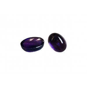 Amethyst Cabs, Oval - 6 x 8mm