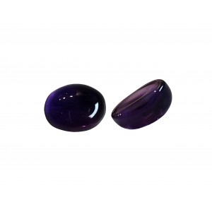 amethyst oval cabochons 8x10mm