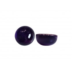 Amethyst Cabs, Round - 12mm 