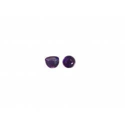 Amethyst Cabs, Round - 4mm