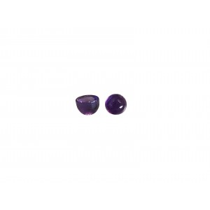 Amethyst Cabs, Round - 4mm