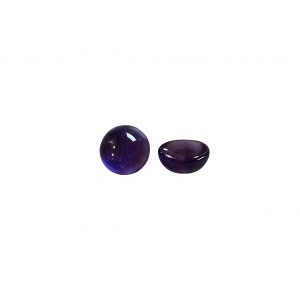 amethyst cabochons round 5mm