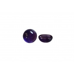 Amethyst Cabs, Round - 6mm