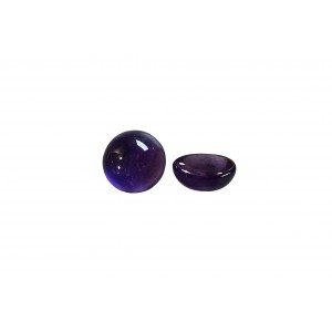 amethyst cabochons round 6mm