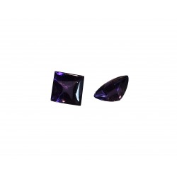 amethyst square buff top 8mm