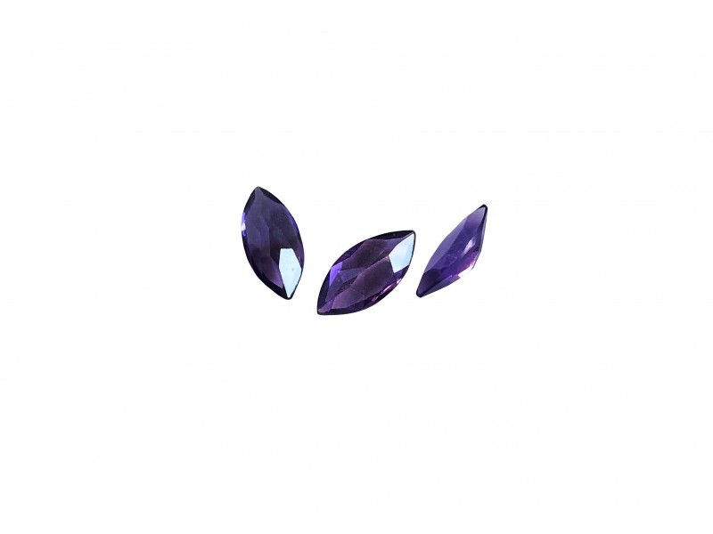 amethyst faceted marquise 6x3mm