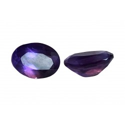 Amethyst Cut Stone Oval, Light Colour - 15 x 20mm