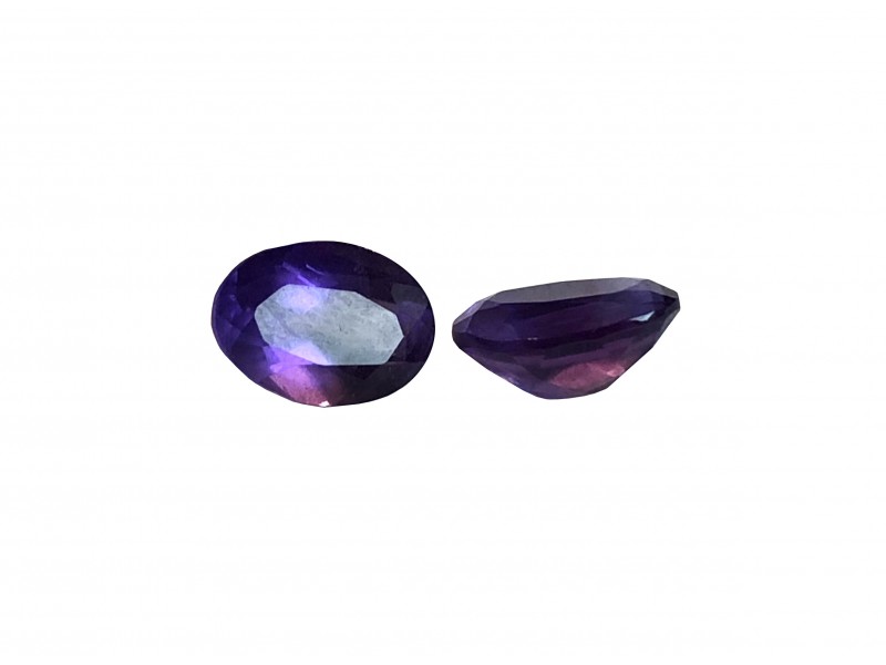 Amethyst Cut Stone, Oval - 5x7mm