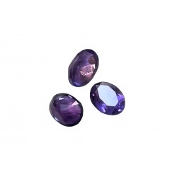 Amethyst Cut Stone, Oval - 8 x 10mm