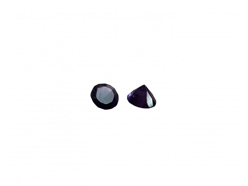 Amethyst Cut Stone, Round - 5mm