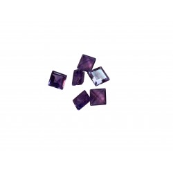 amethyst faceted square 4mm 