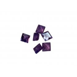 amethyst faceted square 6mm 