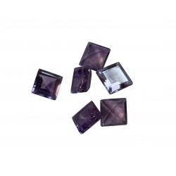 Amethyst Cut Stone, Square - 8mm