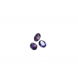 Amethyst Cut Stone, Oval - 3 x 4mm 