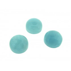 Aquamarine Cab, Round - 8mm