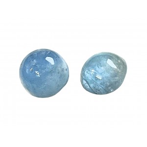 Aquamarine Cab, Round - 7mm