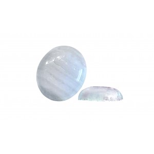 Blue Lace Agate Cabs, Oval - 10 x 12mm