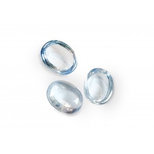 Blue Sky Topaz cabs, Oval, 8 x 10 mm