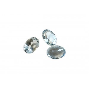 Blue Topaz Cut Stone, Oval, Light - 5 x 7mm 