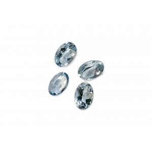 Blue Topaz Cut Stone, Oval, Light - 4 x 6mm