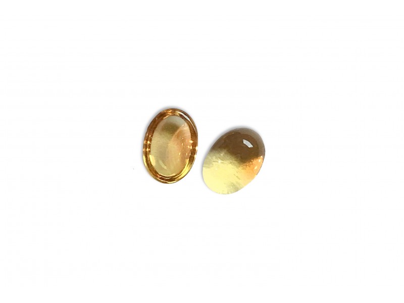 Citrine Cabs, Oval - 4 x 6mm