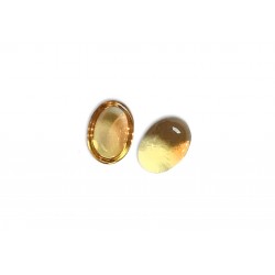 Citrine Cabs, Oval - 5mm x 7mm