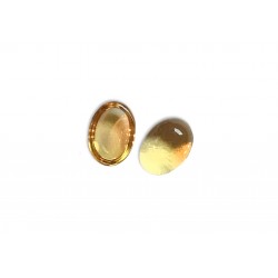 Citrine Cabs, Oval - 5mm x 7mm
