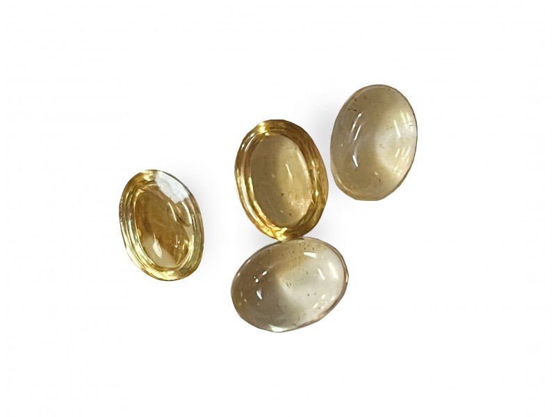 Citrine Cabs, Oval - 6 x 8mm