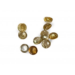 Citrine Cabs, Round - 5mm