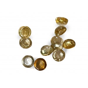 Citrine Cabs, Round - 6mm