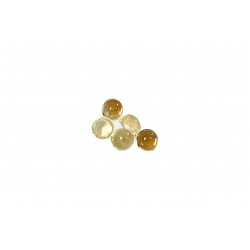 Citrine Cabs, Round, 3mm