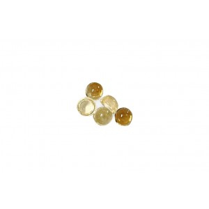 Citrine Cabs, Round, 3mm