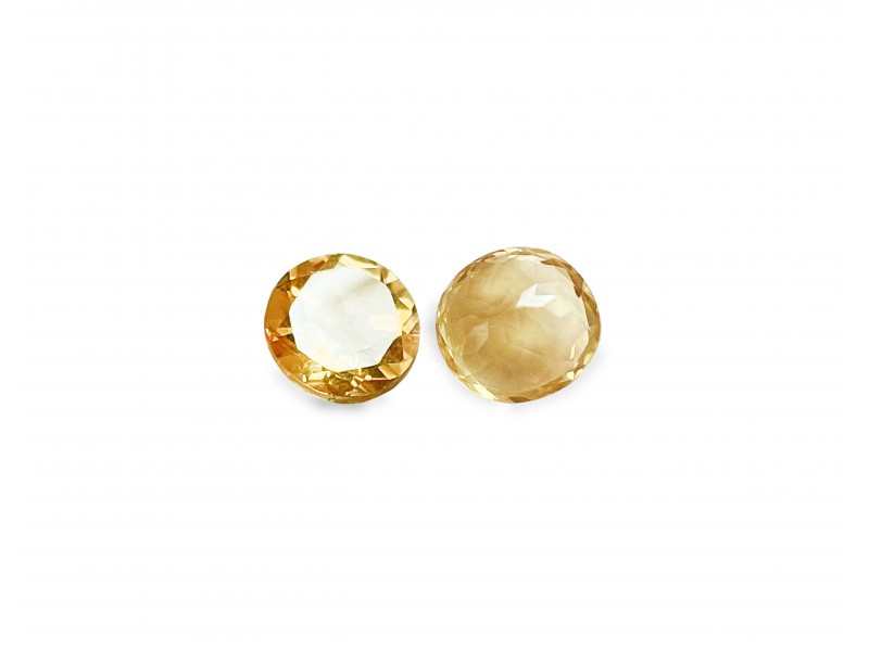 Citrine Cut Stone, Round - 4mm