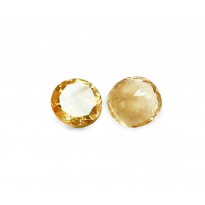 Citrine Cut Stone, Round - 6mm