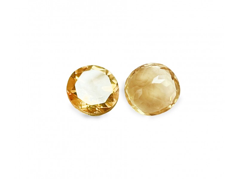 Citrine Cut Stone, Round - 6mm