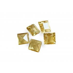 Citrine Cut Stone, Square - 5mm