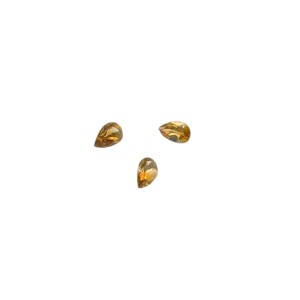 Citrine Cut Stone, Pear - 4 x 6mm