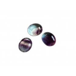 Fluorite Cabochons, Oval, 8x10mm