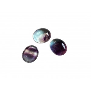 Fluorite Cabs, Oval, 8 x 10 mm