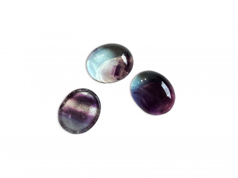 Fluorite Cabs, Oval, 8 x 10 mm