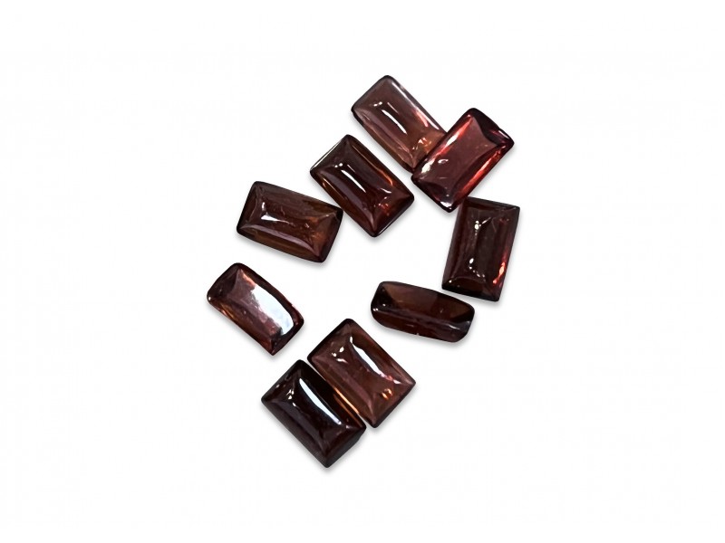 garnet cabochons rectangle 3x5mm