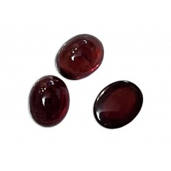 Garnet Cabochons, Oval, 8x10mm