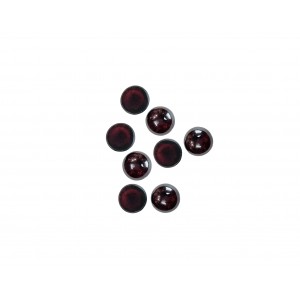 Garnet Cabs, Round, 2 mm 