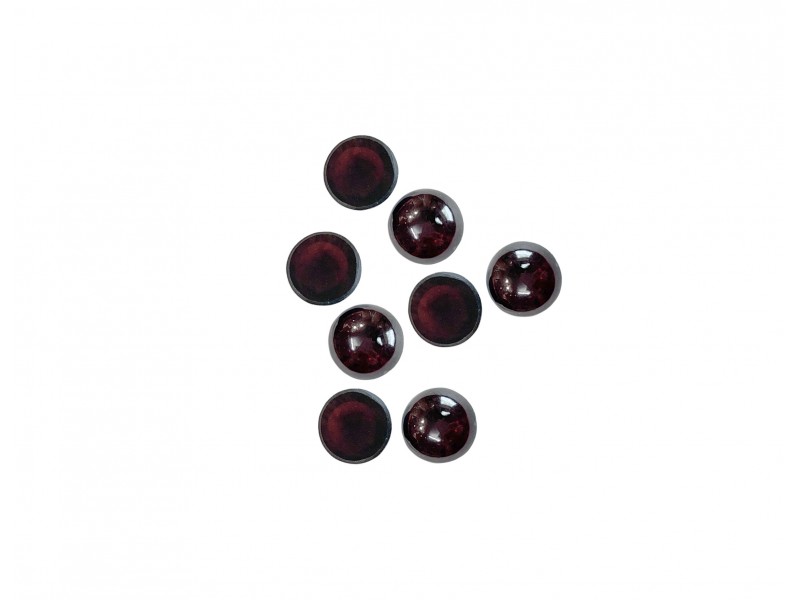 Garnet Cabs, Round, 2 mm 