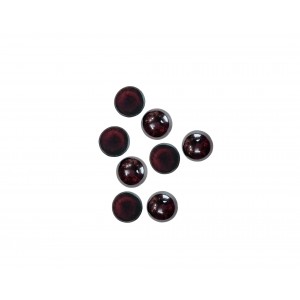 Garnet Cabochons, Round, 2.5mm 