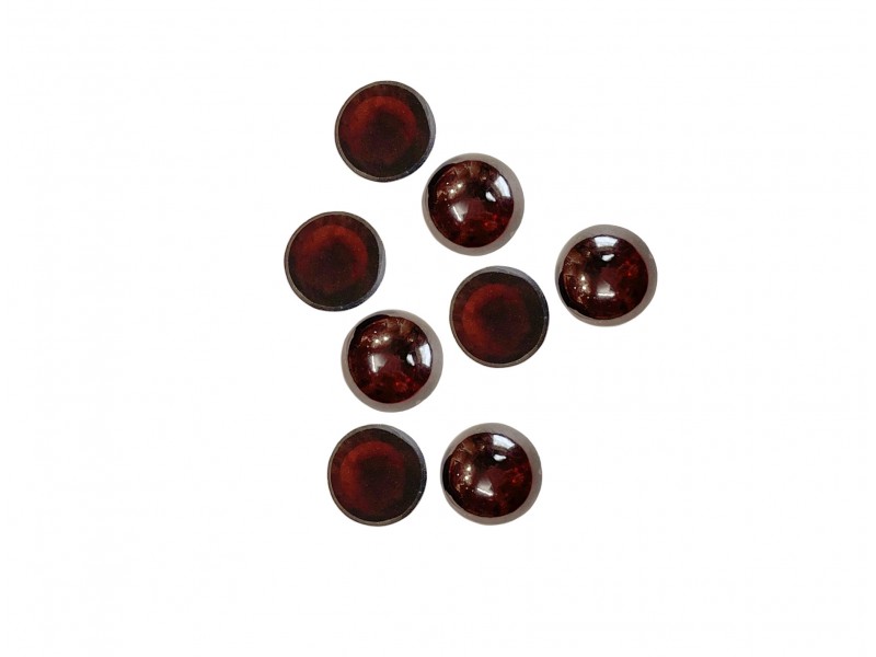 Garnet Cabochons Round 4 mm