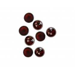 garnet cabochons round 5mm