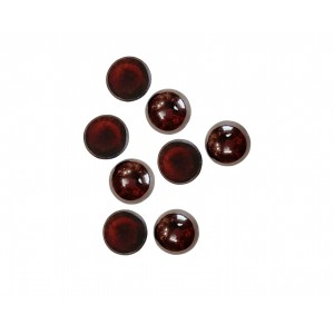 garnet cabochons round 5mm